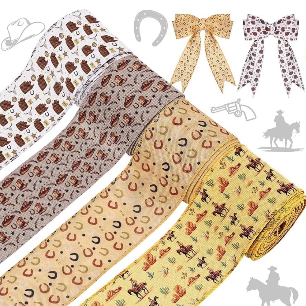 Western Themed Ribbon Set